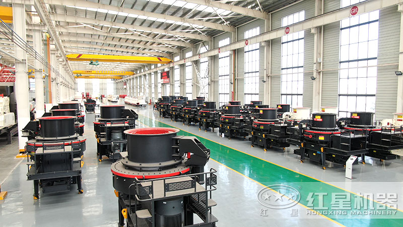 花崗巖石子粉碎機、制砂機車間現(xiàn)貨